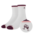 The Grape Juice | Red Wine Heel Hammock™ Quarter Crew Socks - Shinesty