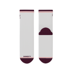 The Grape Juice | Red Wine Heel Hammock™ Quarter Crew Socks - Shinesty