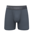The Graphite | Tonal Grey Ball Hammock® Pouch Underwear With Fly - Shinesty