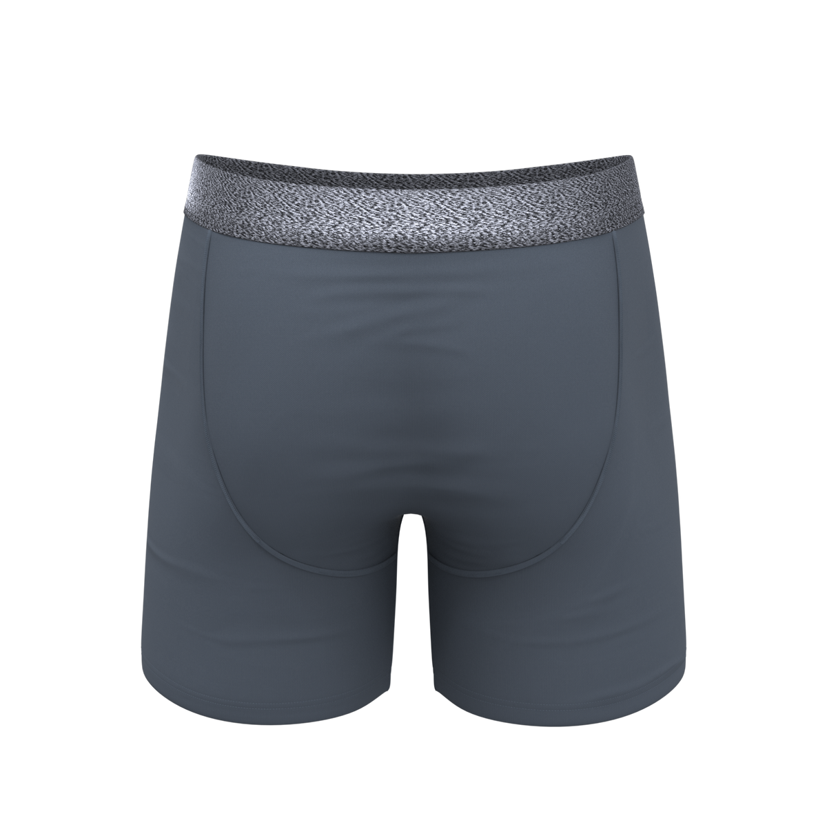 The Graphite | Tonal Grey Ball Hammock® Pouch Underwear With Fly - Shinesty