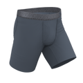 The Graphite | Tonal Grey Ball Hammock® Boxer - Long Leg - Shinesty