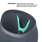 The Graphite | Tonal Grey Ball Hammock® Boxer - Long Leg - Shinesty