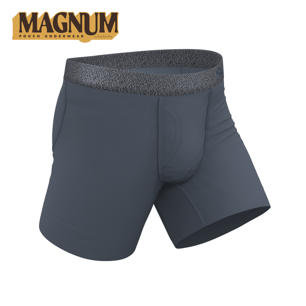The Graphite | Tonal Grey Ball Hammock® Magnum Big Pouch Underwear - Shinesty