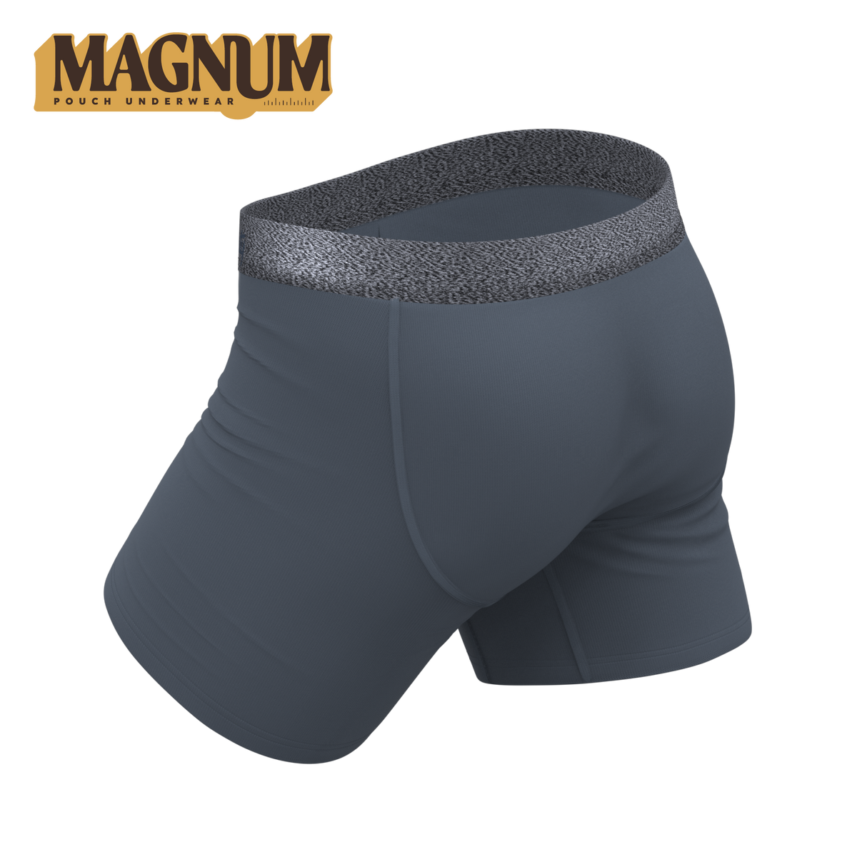 The Graphite | Tonal Grey Ball Hammock® Magnum Big Pouch Underwear - Shinesty