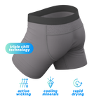 The Gray Wolf | Gray Tonal paradICE™ Cooling Ball Hammock® Underwear - Shinesty