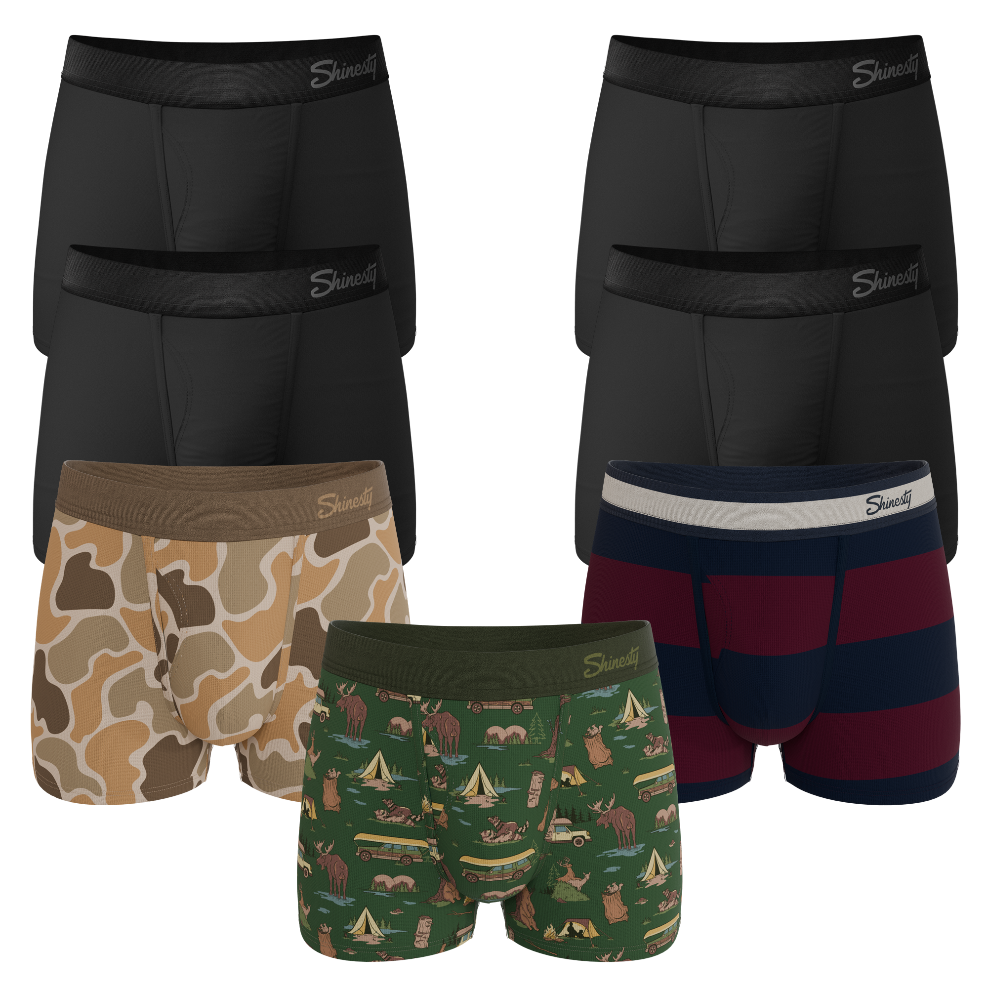 The Great Outdoors | Ball Hammock® Pouch Trunks Underwear 7 Pack - Shinesty