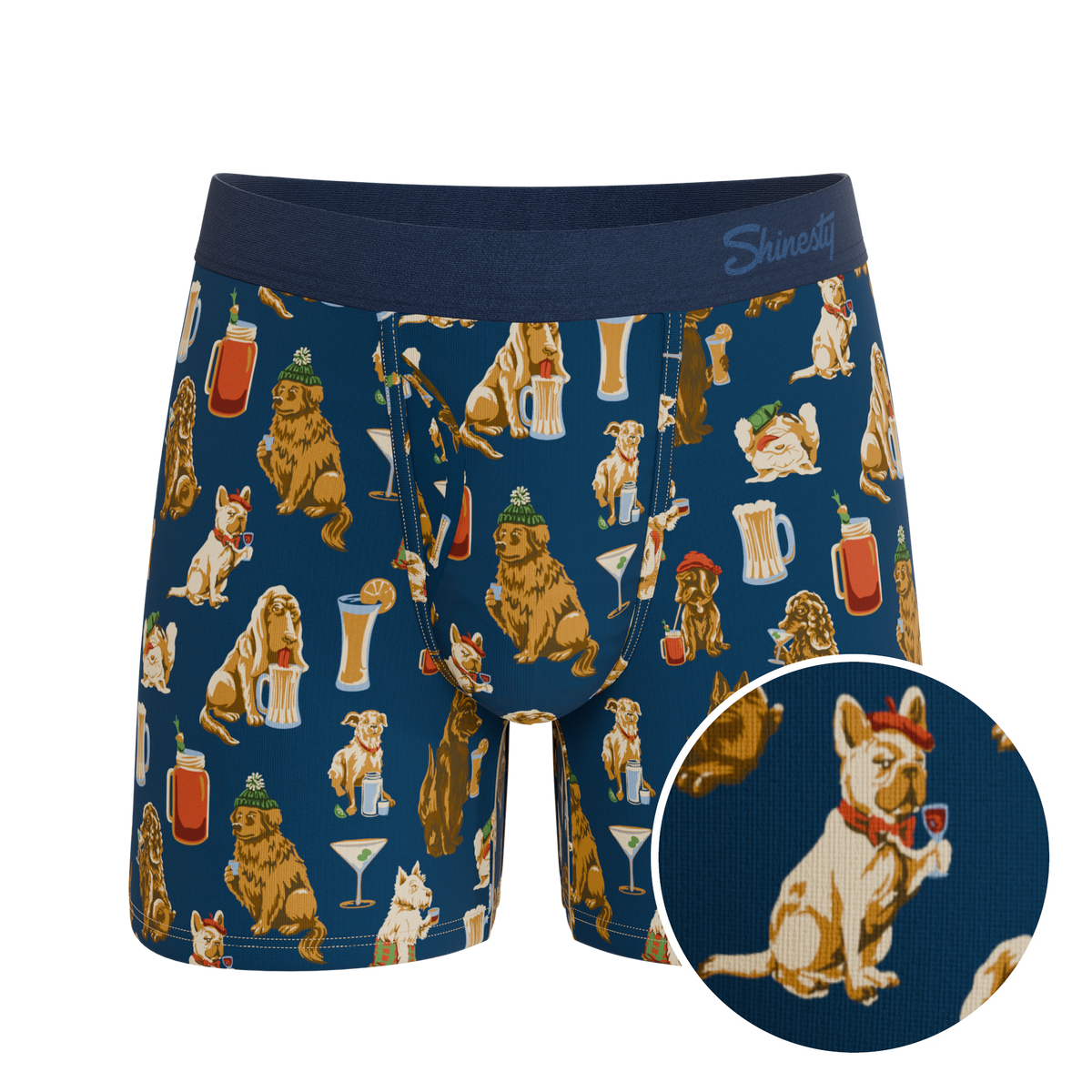 The Hair Of The Dog | Dogs & Drinks Ball Hammock® Pouch Underwear With Fly - Shinesty