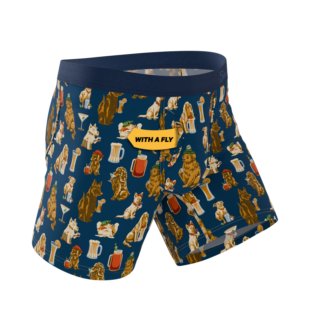 The Hair Of The Dog | Dogs & Drinks Ball Hammock® Pouch Underwear With Fly - Shinesty