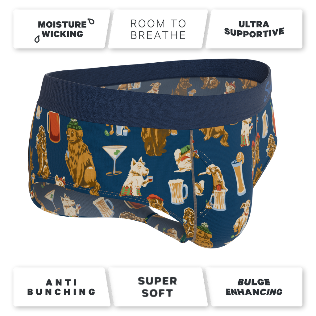 The Hair Of The Dog | Dogs & Drinks Ball Hammock® Pouch Underwear Briefs - Shinesty