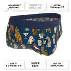 The Hair Of The Dog | Dogs & Drinks Ball Hammock® Pouch Underwear Briefs - Shinesty