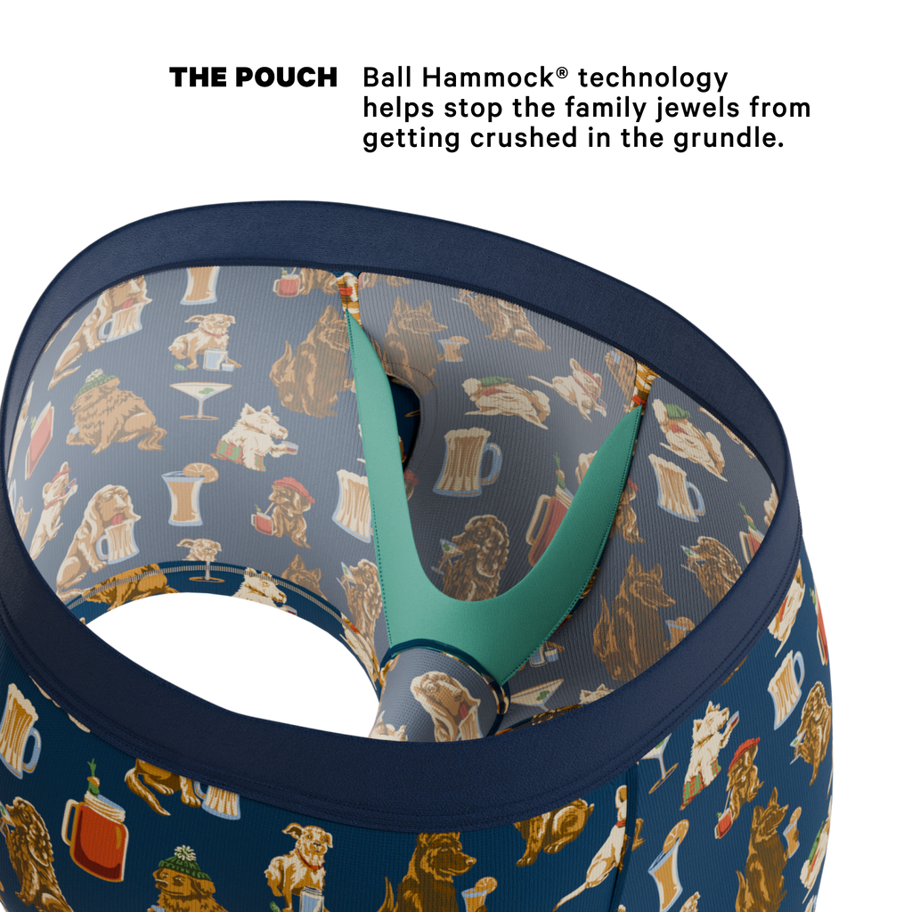The Hair Of The Dog | Dogs & Drinks Ball Hammock® Pouch Trunks Underwear - Shinesty