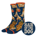 The Hair Of The Dog | Dogs & Drinks Heel Hammock™ Crew Socks - Shinesty