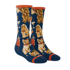 The Hair Of The Dog | Dogs & Drinks Heel Hammock™ Crew Socks - Shinesty