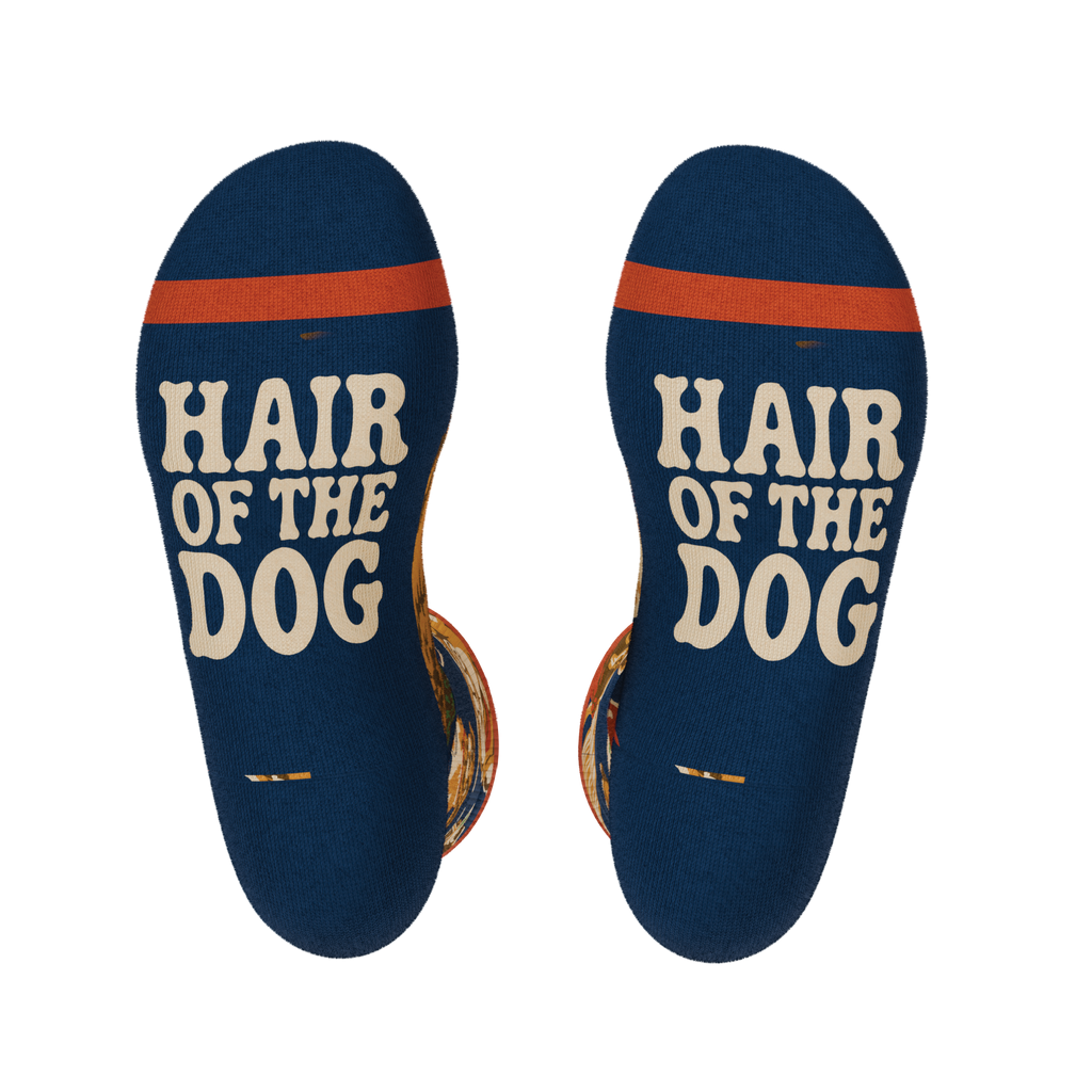 The Hair Of The Dog | Dogs & Drinks Heel Hammock™ Crew Socks - Shinesty