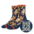 The Hair Of The Dog | Dogs & Drinks Heel Hammock™ Quarter Crew Socks - Shinesty