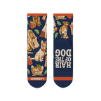The Hair Of The Dog | Dogs & Drinks Heel Hammock™ Quarter Crew Socks - Shinesty