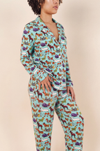 The Halloweenies | Halloween Dogs SleepDeep™ Women’s Long Sleeve Pajama Set - Shinesty