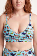 The Halloweenies | Halloween Dogs Boob Hammock™ Plunge Bralette - Shinesty