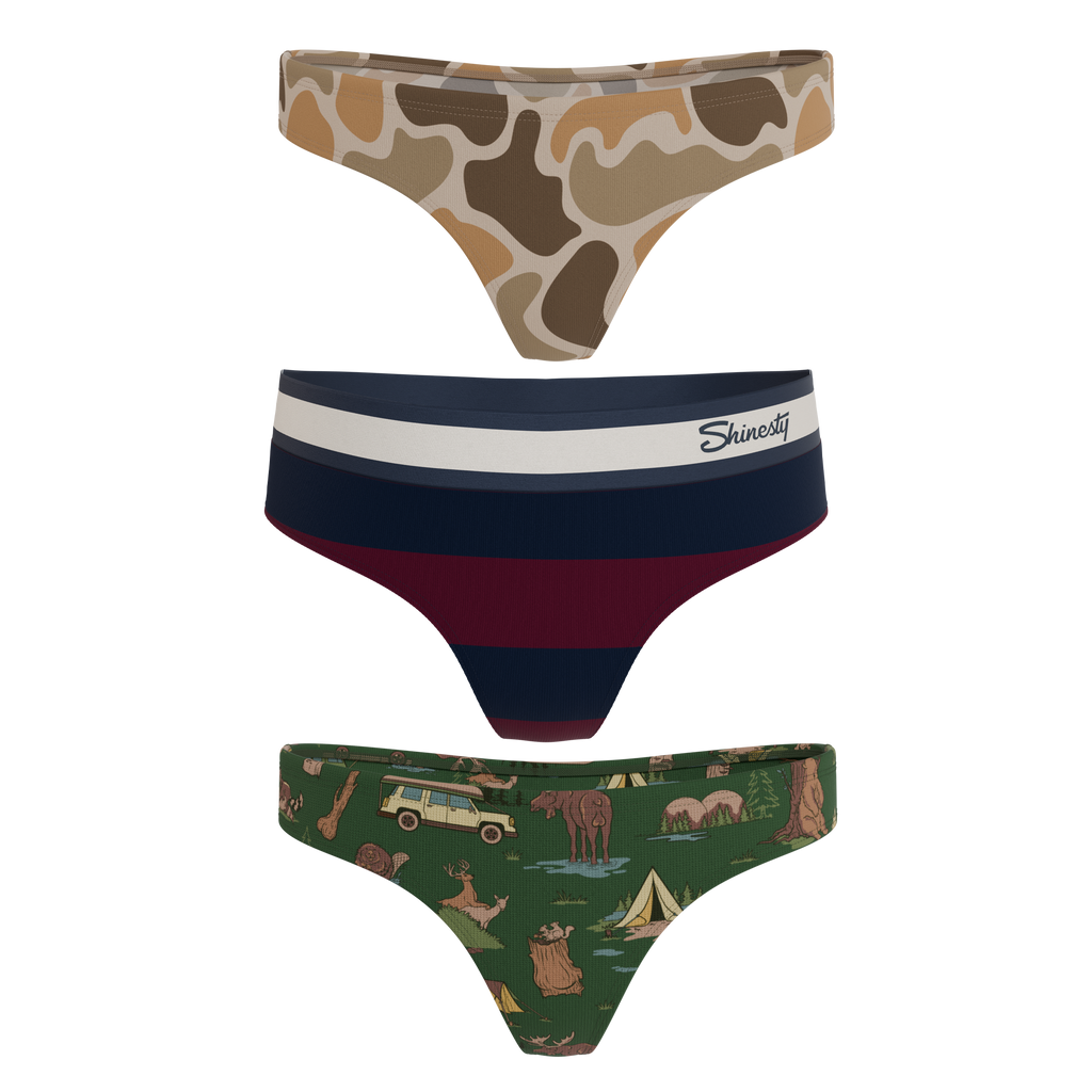 The Happy Trails | MicroModal Thong 3 Pack - Shinesty