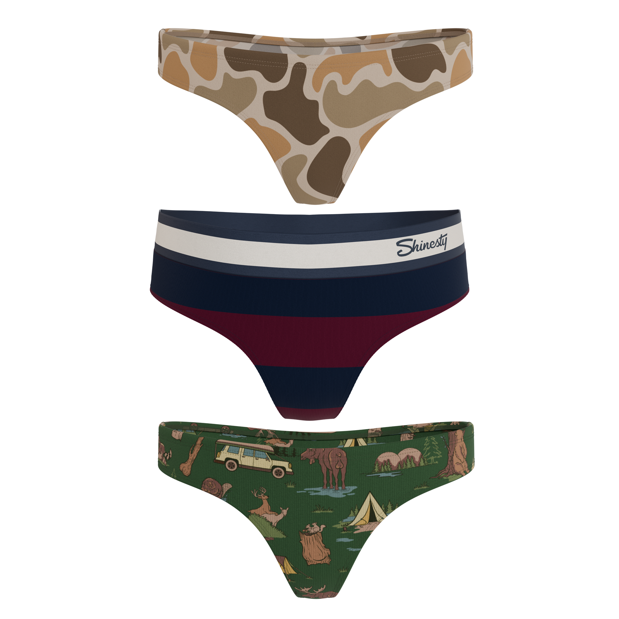 The Happy Trails | MicroModal Thong 3 Pack - Shinesty