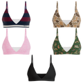 The Happy Trails | Boob Hammock™ Triangle Bralette 5 Pack - Shinesty