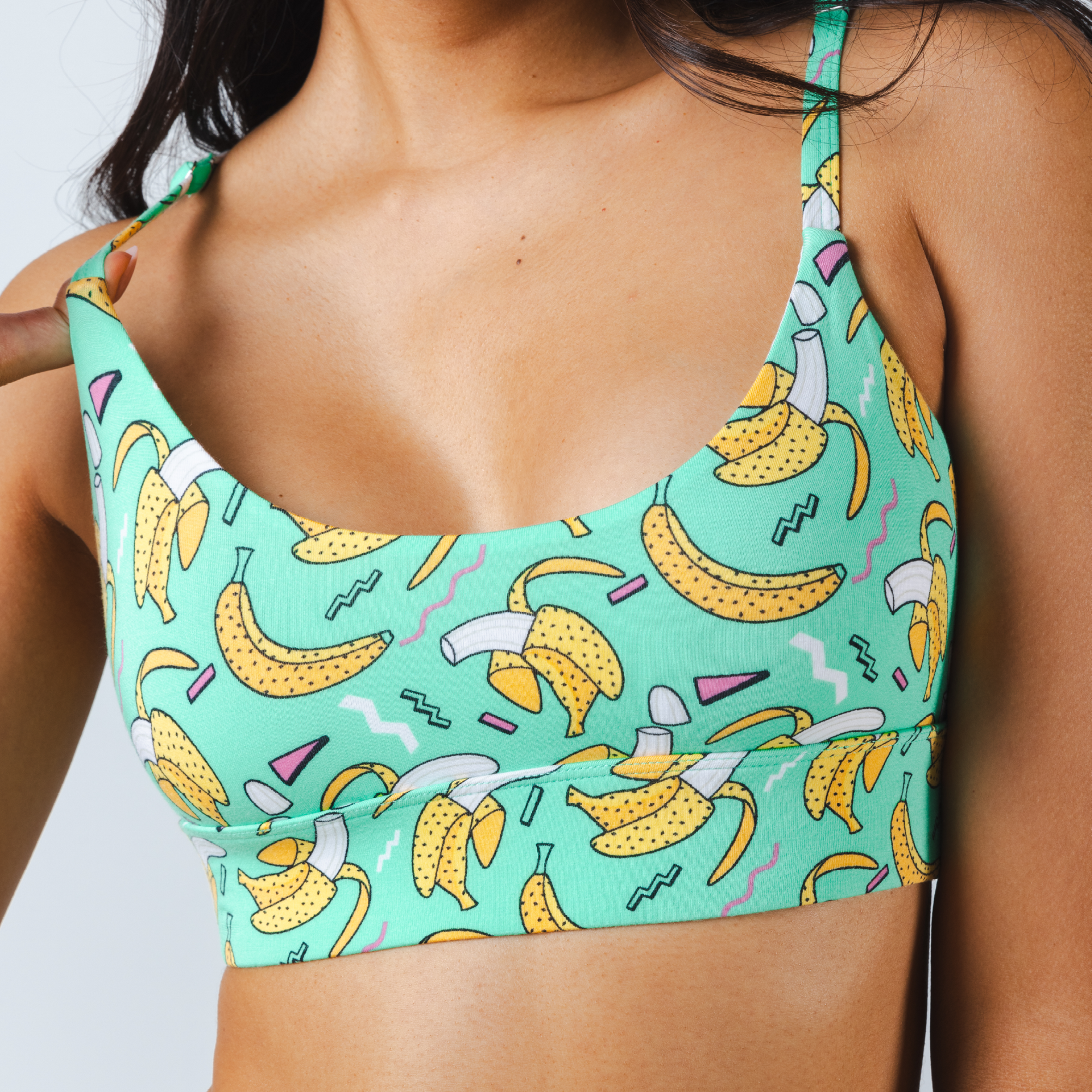 The Health Class | Retro Banana Boob Hammock™ Scoop Bralette - Shinesty