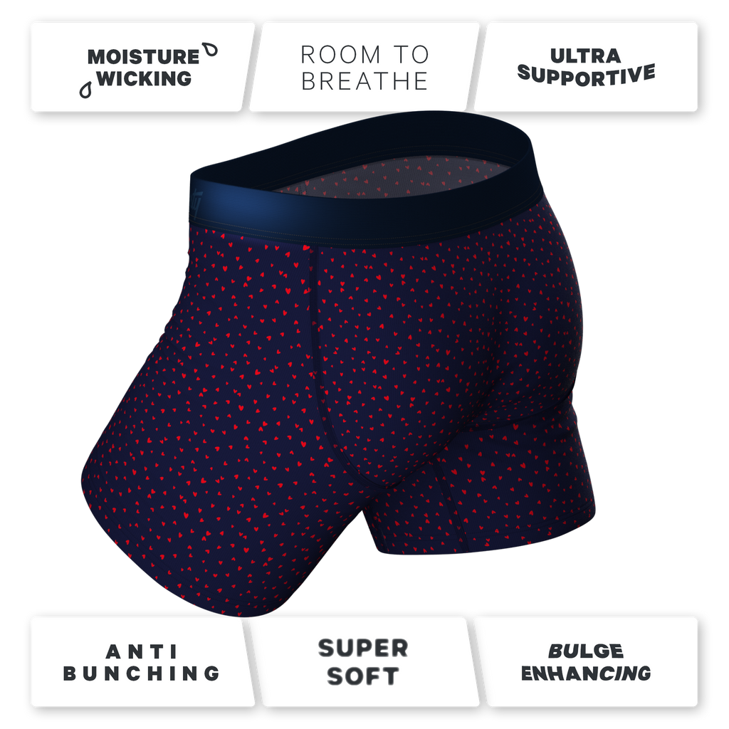 The Heartthrob | Tiny Hearts Valentines Day Ball Hammock® Pouch Underwear - Shinesty