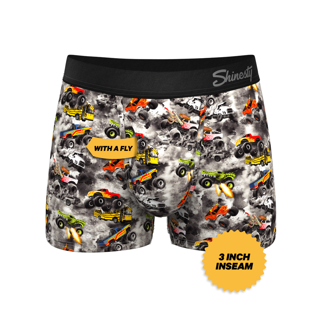 The Here Be Monsters | Monster Truck Ball Hammock® Pouch Trunks Underwear - Shinesty