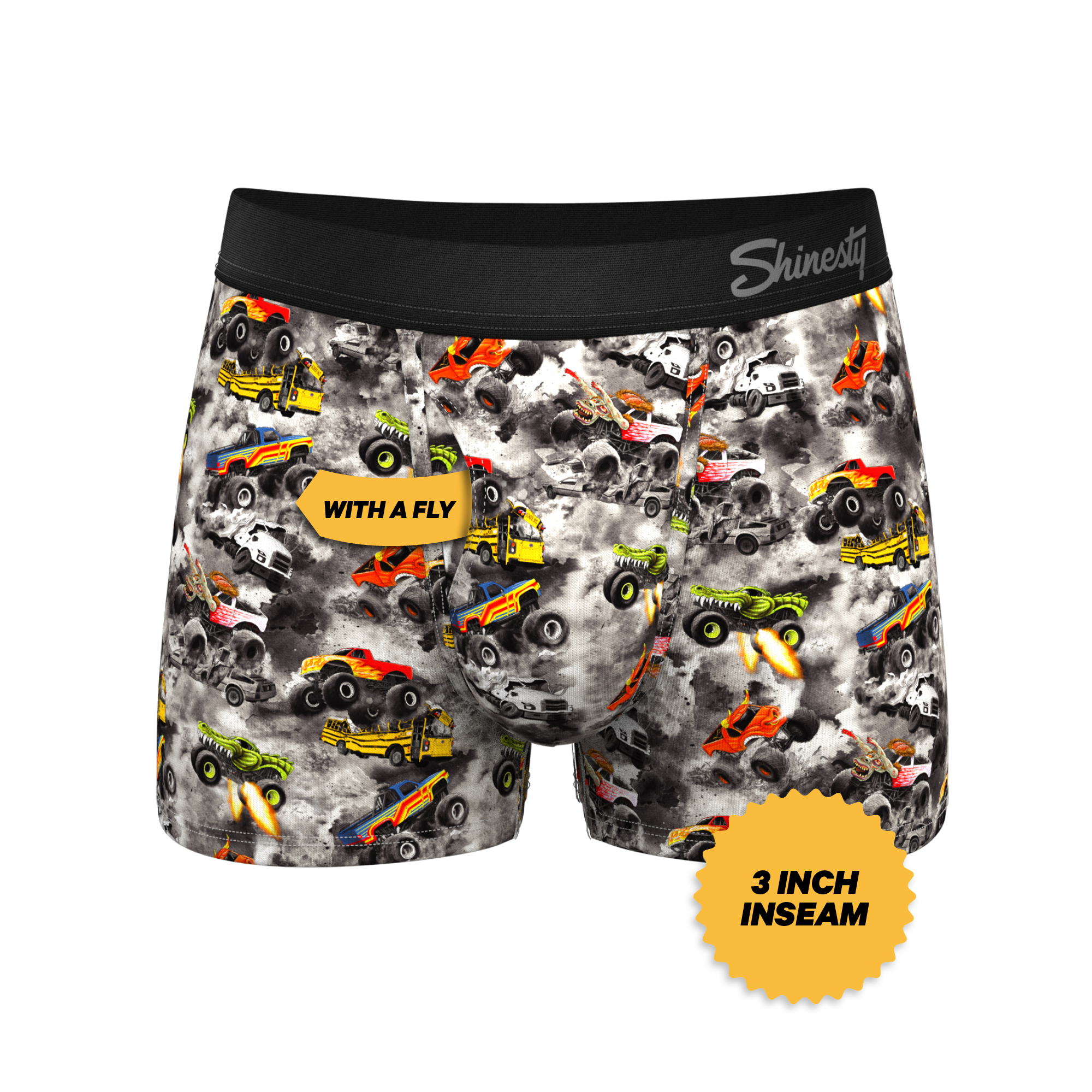 The Here Be Monsters | Monster Truck Ball Hammock® Pouch Trunks Underwear - Shinesty