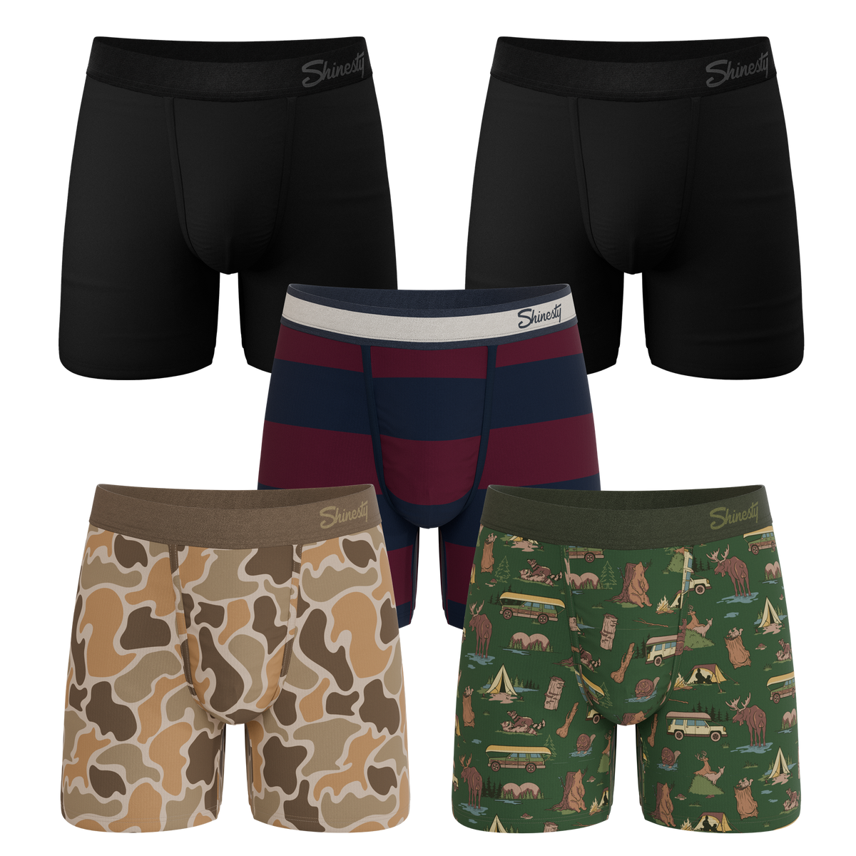 The Hide and Hunt | Ball Hammock® Boxer Brief 5 Pack - Shinesty