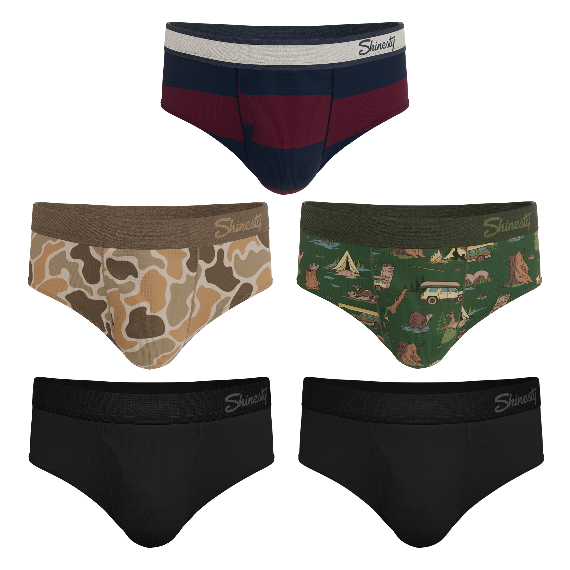 The Hide and Hunt | Ball Hammock® Pouch Briefs 5 Pack - Shinesty