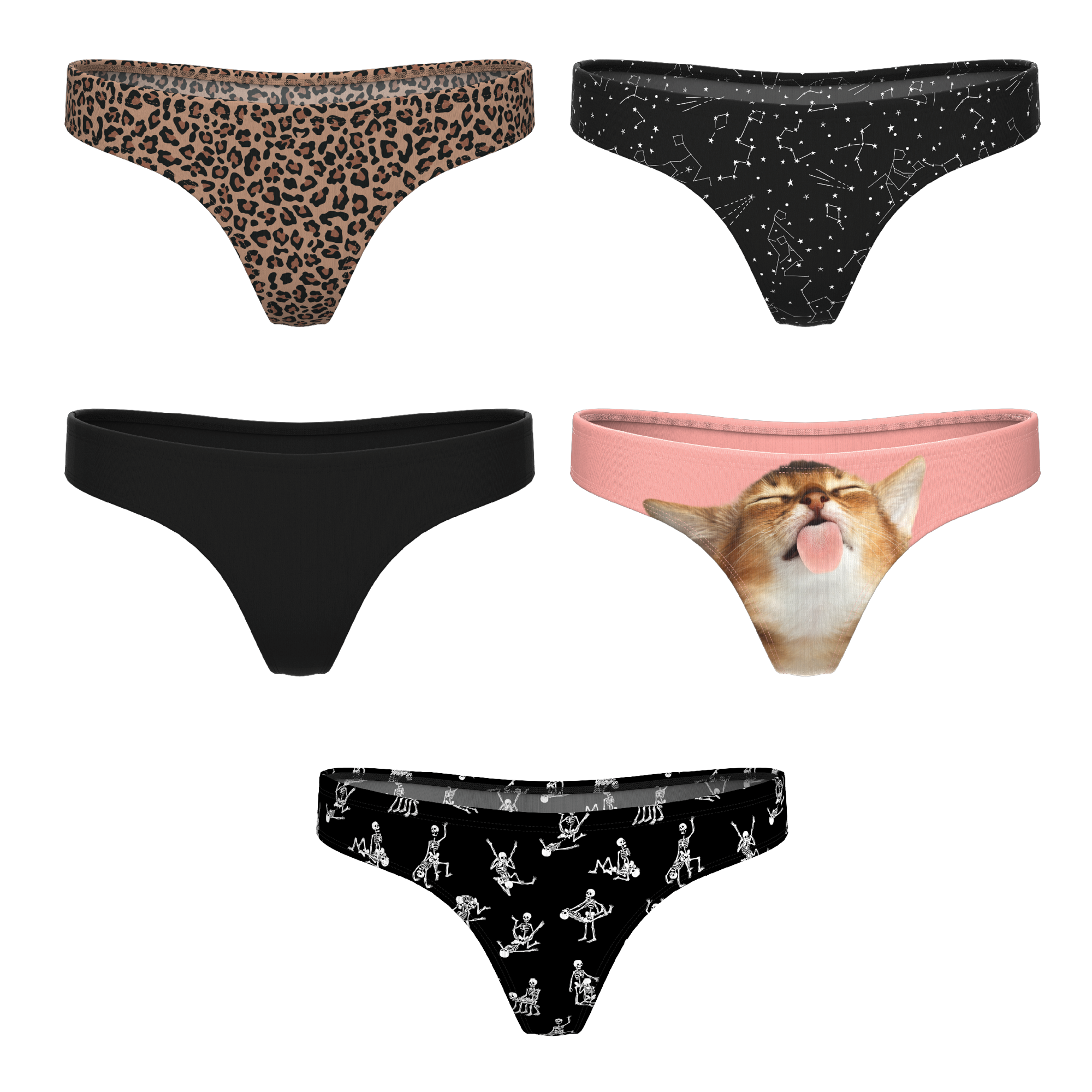 The Historical Bests | MicroModal Thong 5 Pack - Shinesty