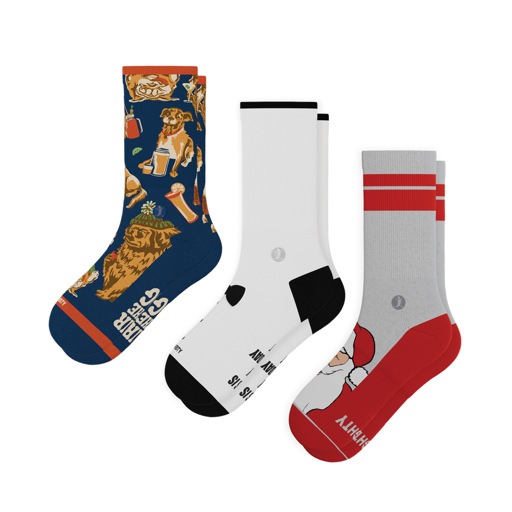 The Holiday Gift | Heel Hammock™ Crew Socks 3 Pack - Shinesty