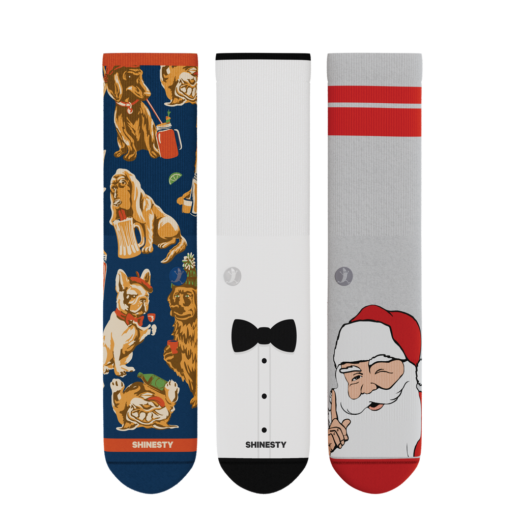 The Holiday Gift | Heel Hammock™ Crew Socks 3 Pack - Shinesty