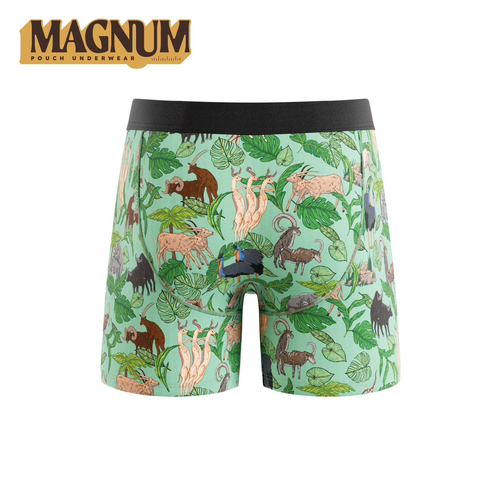 The Hornography | Tropical Animals Ball Hammock® Magnum Big Pouch Underwear - Shinesty