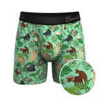 The Hornography | Tropical Animals Ball Hammock® Pouch Underwear With Fly - Shinesty