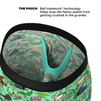 The Hornography | Tropical Animals Ball Hammock® Pouch Underwear With Fly - Shinesty