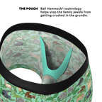 The Hornography | Tropical Animals Ball Hammock® Pouch Trunks Underwear - Shinesty