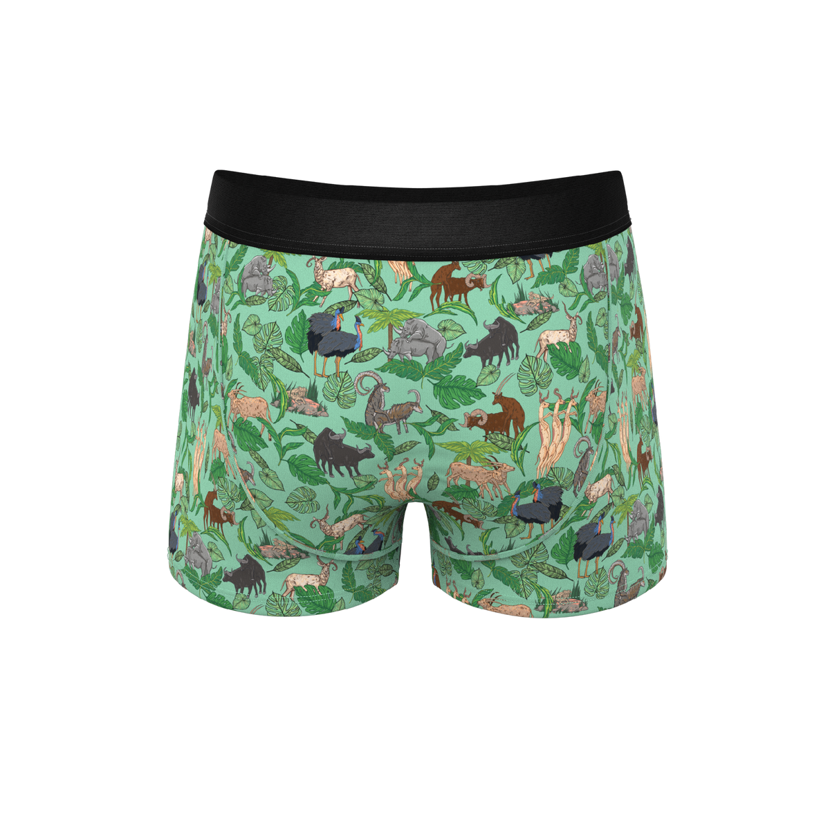 The Hornography | Tropical Animals Ball Hammock® Pouch Trunks Underwear - Shinesty