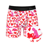 The Hot-Blooded Handbook | Valentines Ball Hammock® Pouch Underwear With Fly - Shinesty