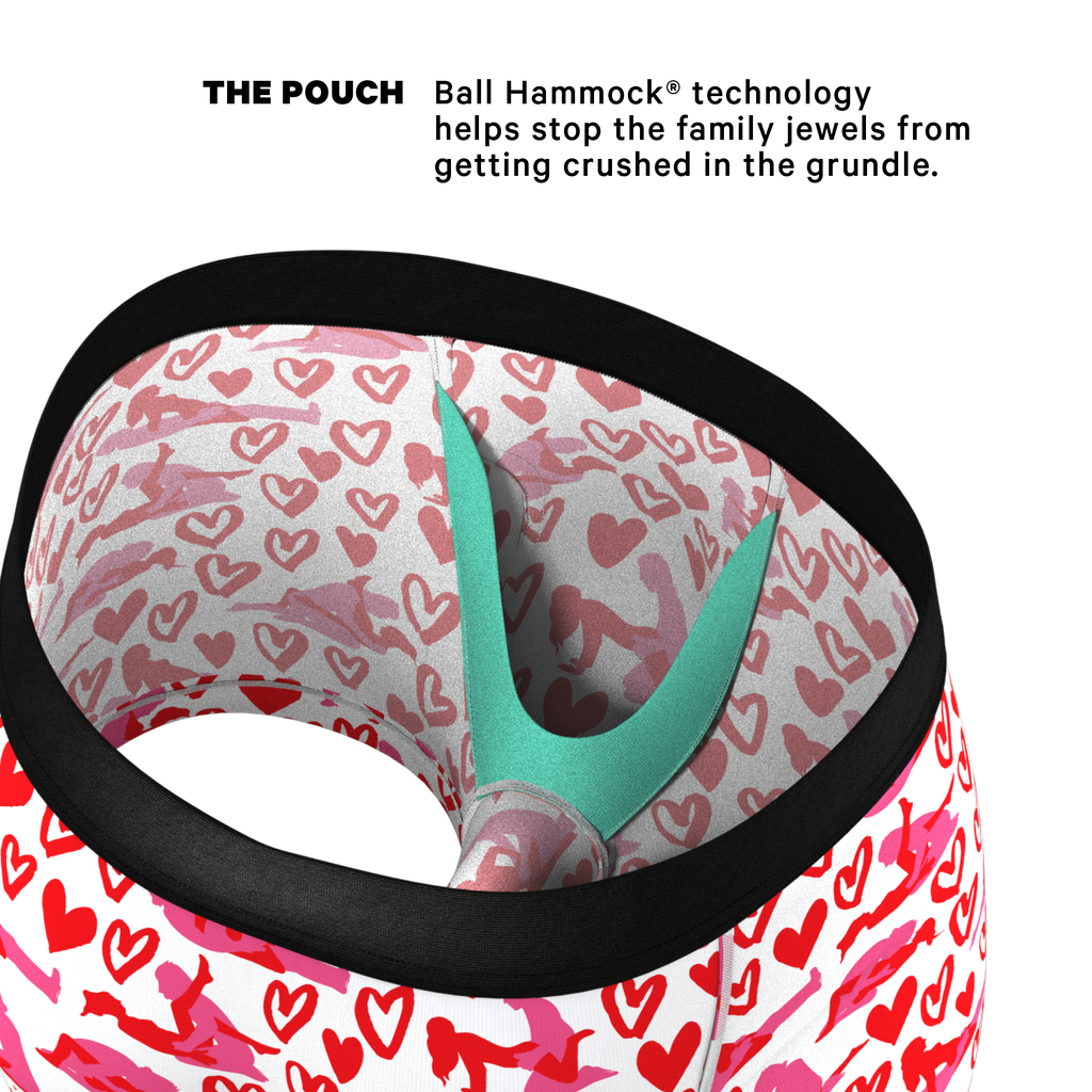 The Hot-Blooded Handbook | Valentines Ball Hammock® Pouch Trunks Underwear - Shinesty