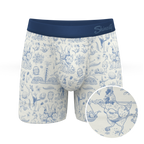 The Hot Cottontail | Easter Toile Ball Hammock® Pouch Underwear With Fly - Shinesty