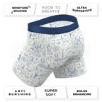The Hot Cottontail | Easter Toile Ball Hammock® Pouch Underwear With Fly - Shinesty