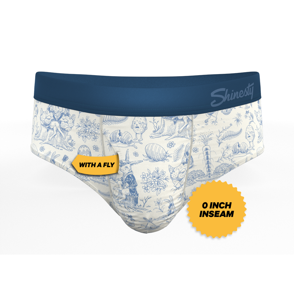 The Hot Cottontail | Easter Toile Ball Hammock® Pouch Underwear Briefs - Shinesty