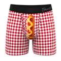 The Hot Diggity | Corn Dog Ball Hammock® Pouch Underwear With Fly - Shinesty