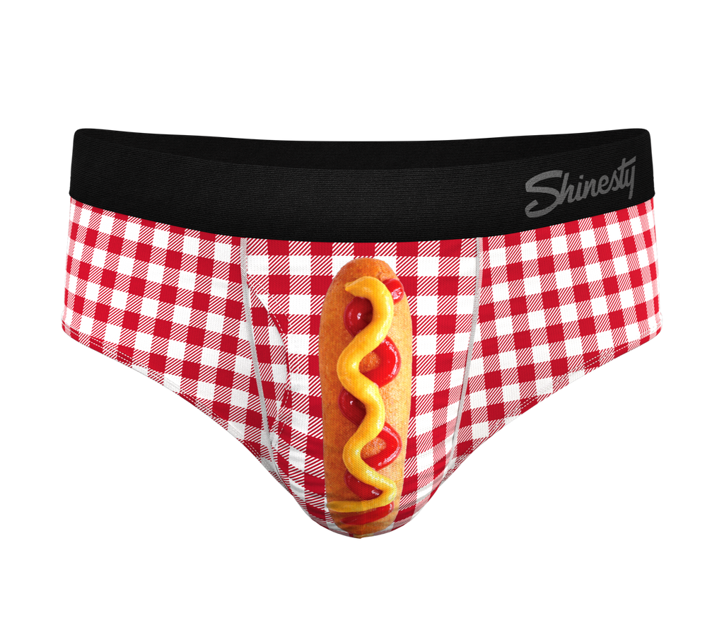 The Hot Diggity | Corn Dog Ball Hammock® Pouch Underwear Briefs - Shinesty