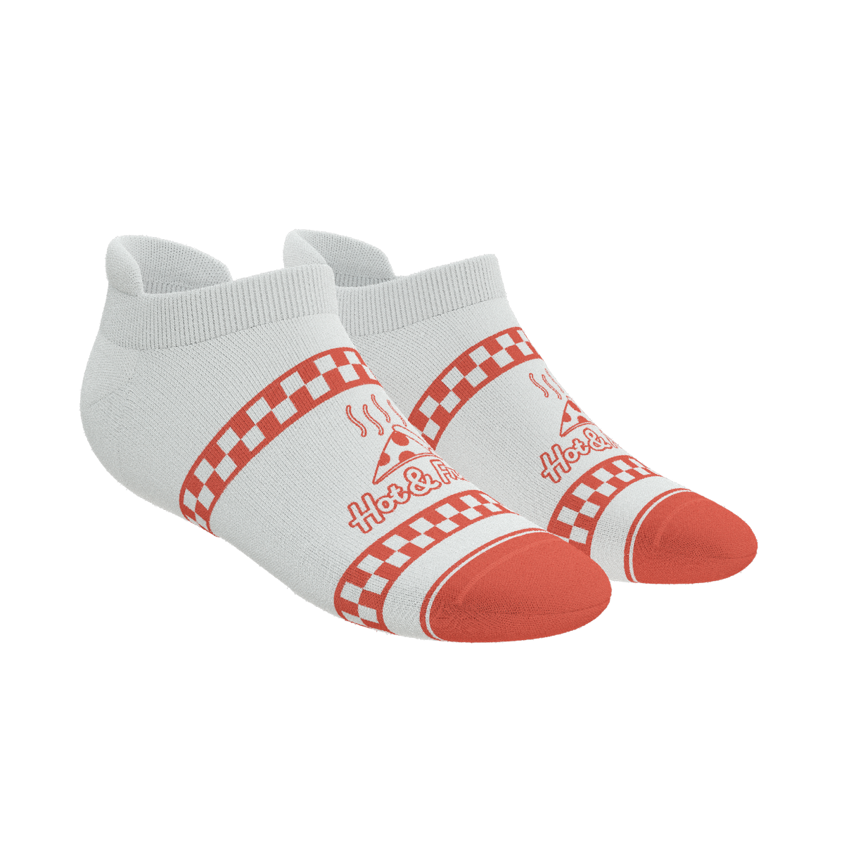 The Hot & Fresh | Pizza Box Heel Hammock™ Ankle Socks - Shinesty