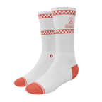 The Hot & Fresh | Pizza Box Heel Hammock™ Crew Socks - Shinesty