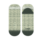 The Illusion | Green Pattern Heel Hammock™ Ankle Socks - Shinesty