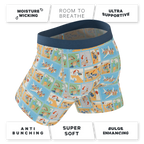 The Improper Protocol | Airplane Pamphlet Ball Hammock® Pouch Underwear With Fly - Shinesty